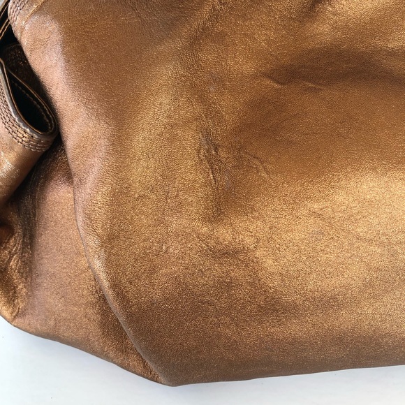 LOEWE Metallic Bronze Soft Leather Hobo Tote - Picture 13 of 14